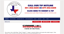 Desktop Screenshot of coastalbendcrimestoppers.com